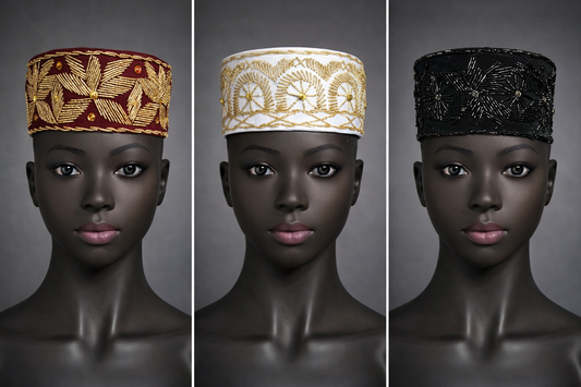 Bonnet pour homme perlé