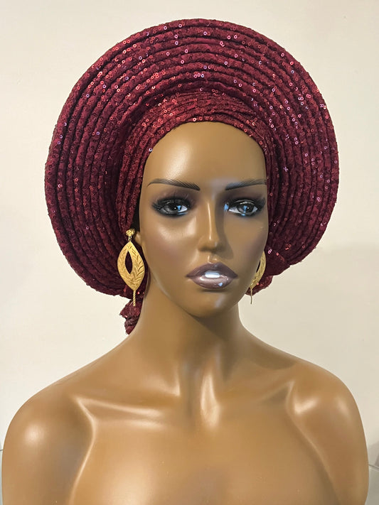 Foulard deux pièces en sequins